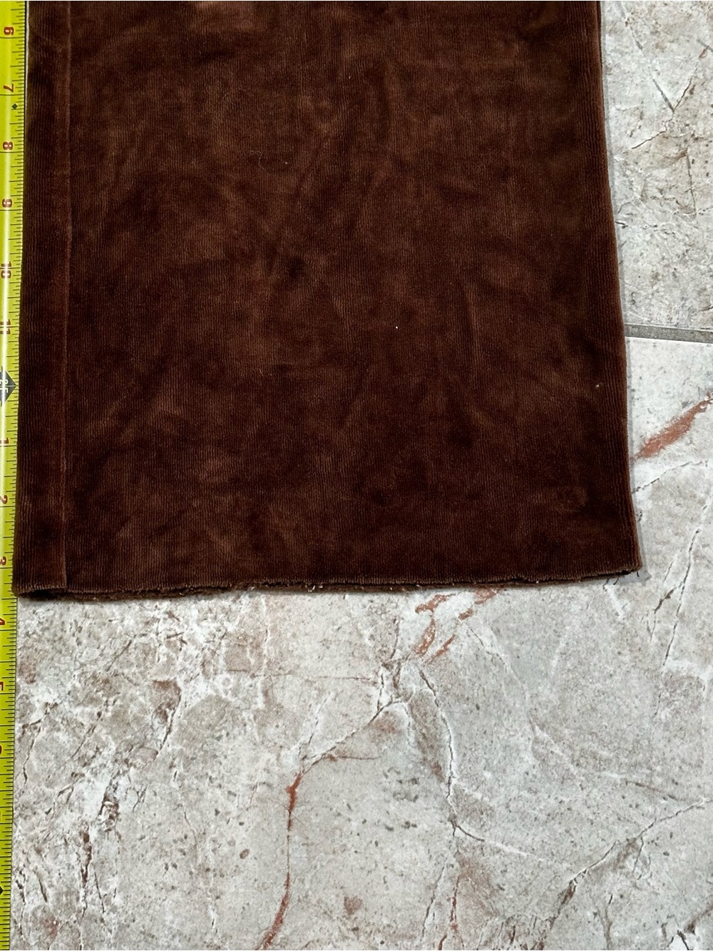 Kids Brown Velour Wide-Leg Bottoms - Picture 6 of 8